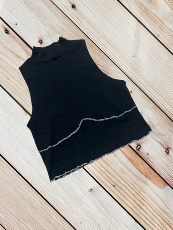 Reformation L black Bonnie tank top - Picture 3 of 12
